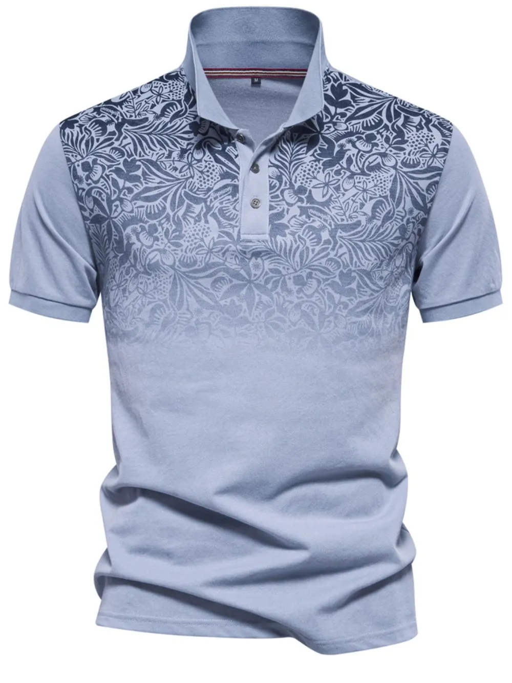 Men's Printed Collared Neck Short Sleeve Polo, image 7