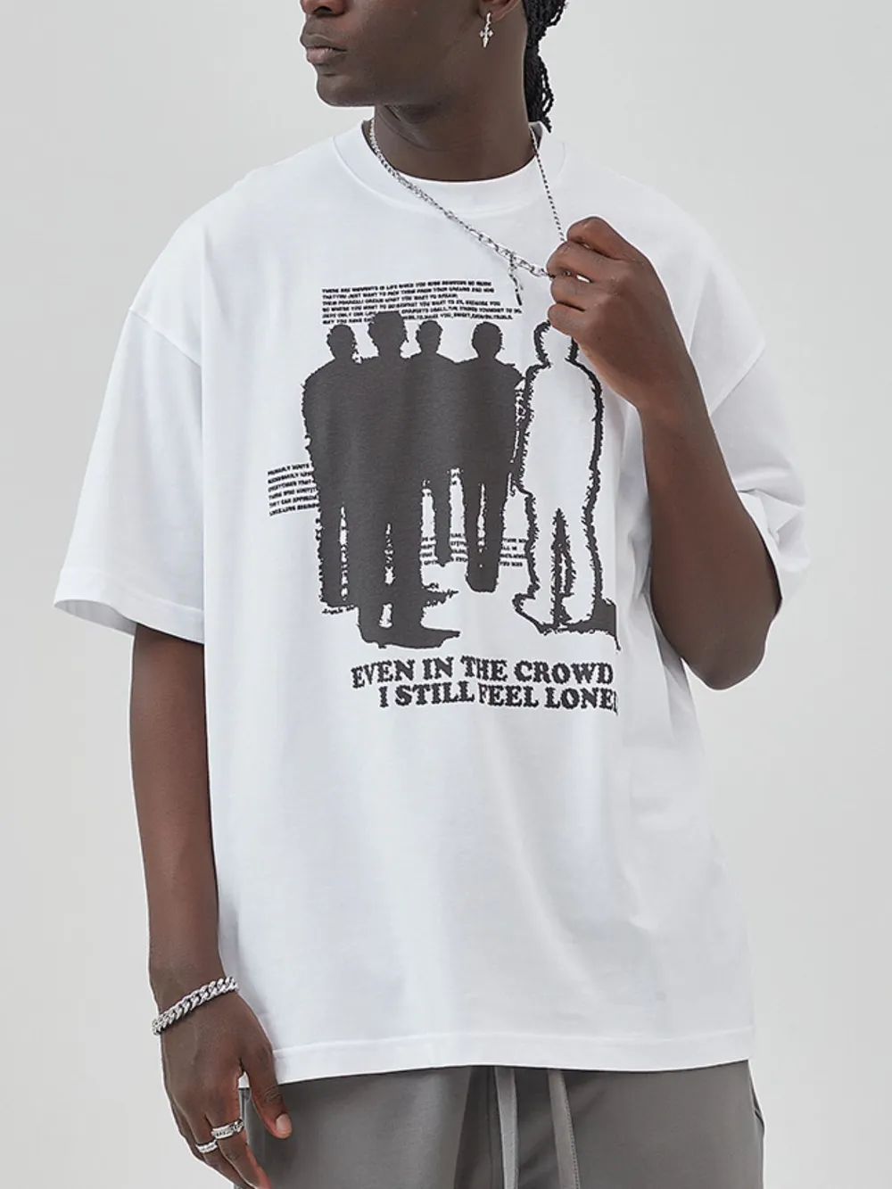 Men's Graphic Round Neck Short Sleeve T-Shirt, image 5