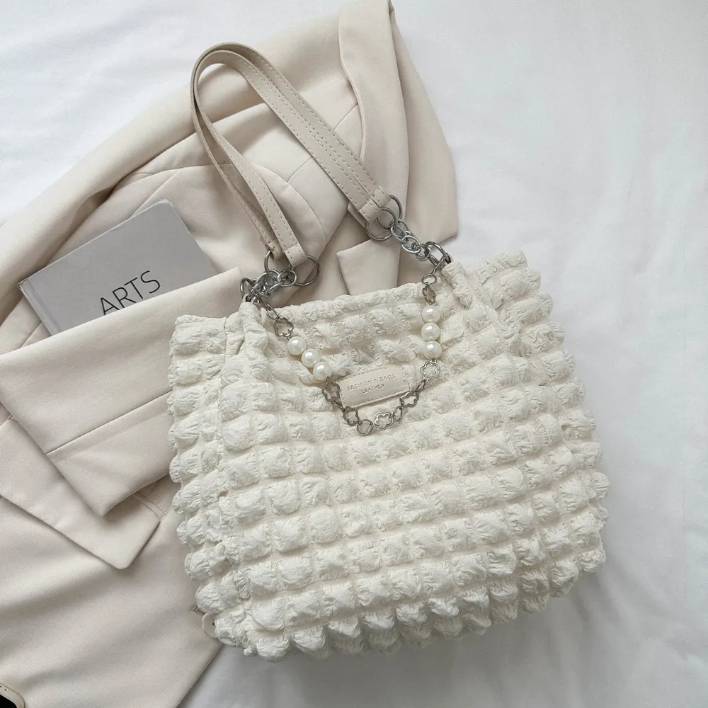 Bubble Textured Tote Bag, image 7