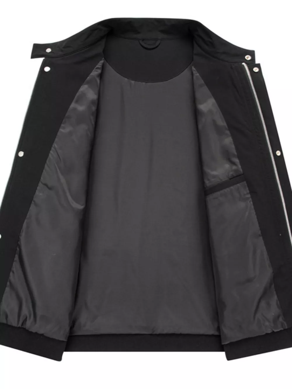 Men's Plus Size Zip Up Long Sleeve Jacket, image 3