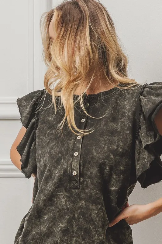 Mineral Washed Terry Top, image 3