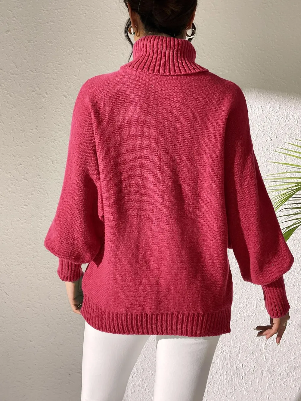 Lip Turtleneck Long Sleeve Sweater, image 21