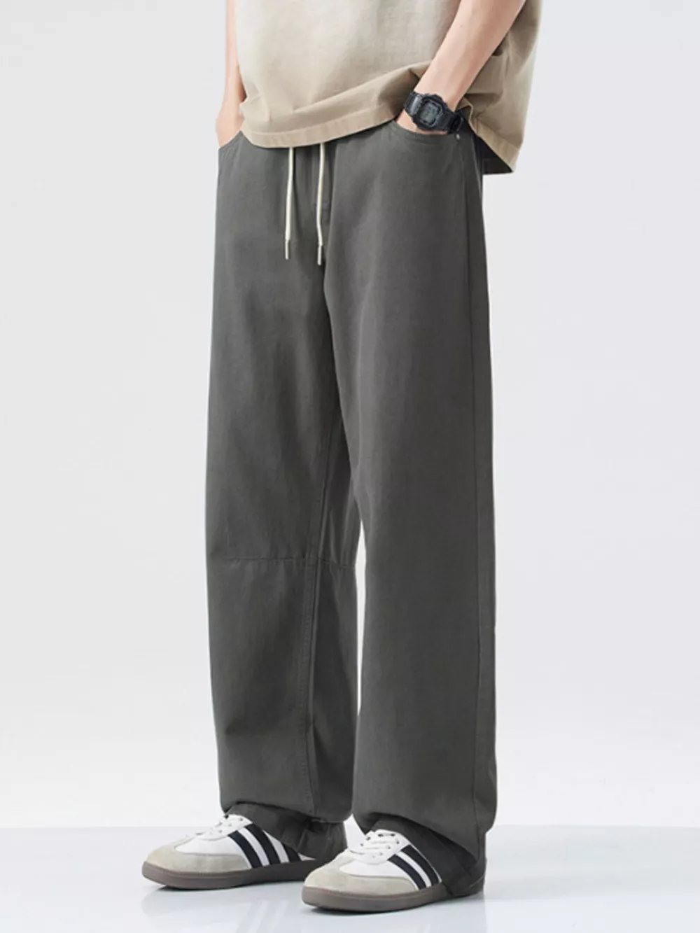 Men's Wide Leg Casual Pants, image 5