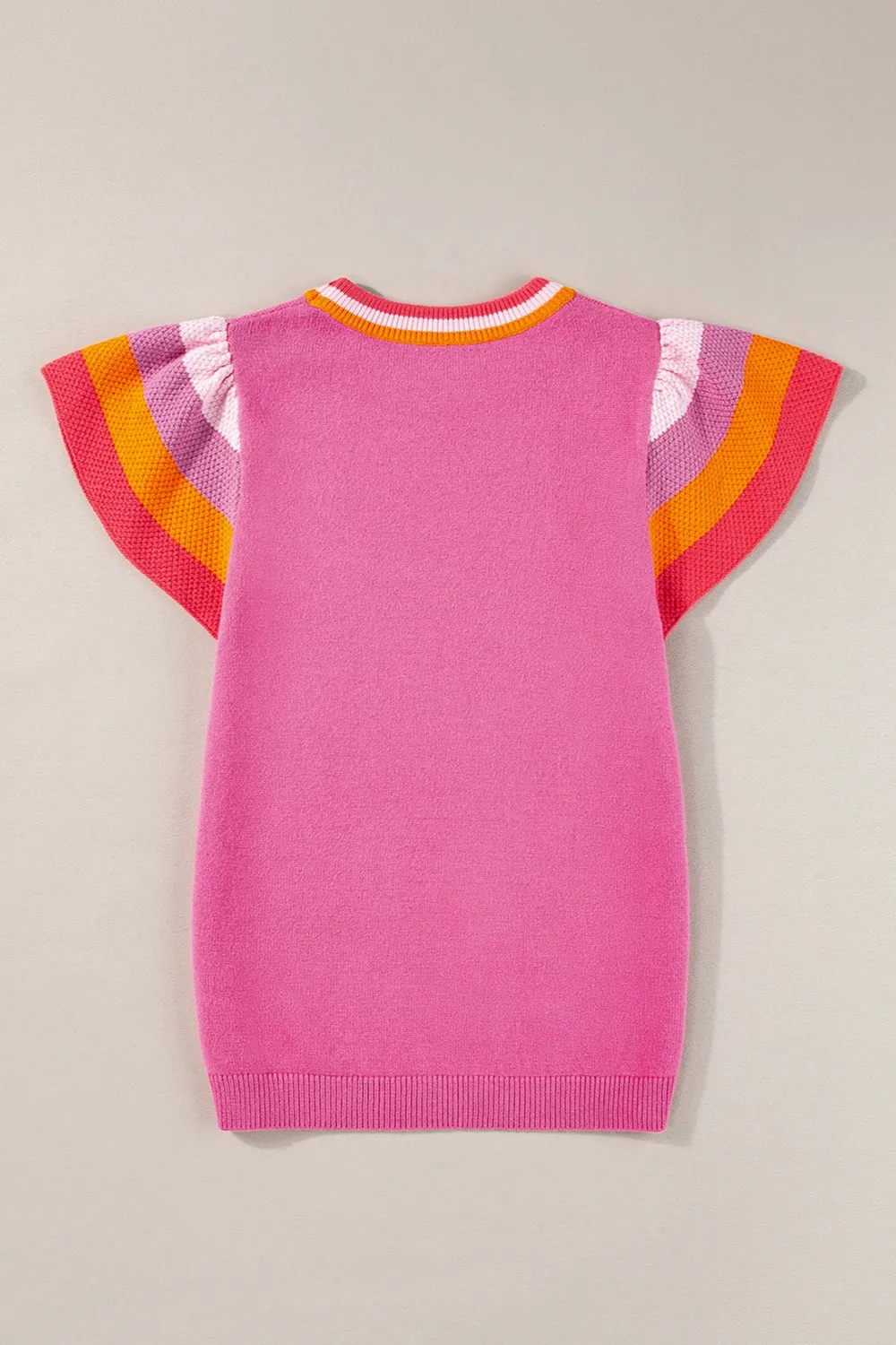 Color Block Round Neck Knit Top, image 10