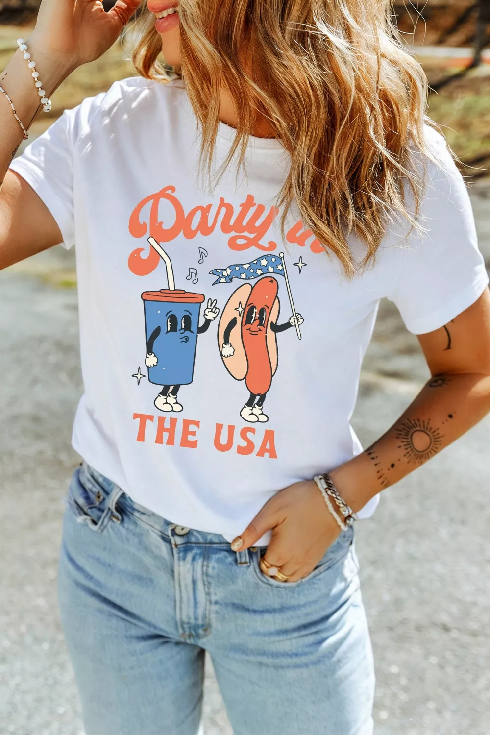 Party In The USA Patriotic Graphic Tee, image 2