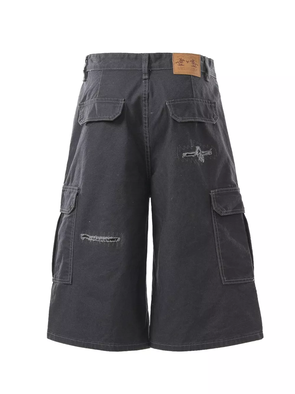 Men's Distressed Cargo Capris, image 6