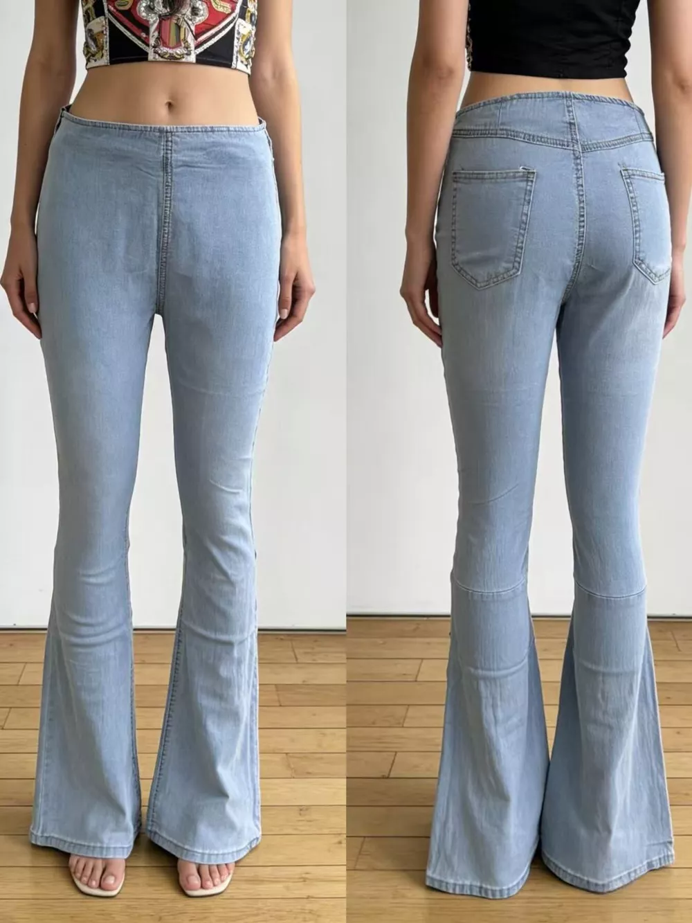 High-Waisted Flare Jeans, image 8