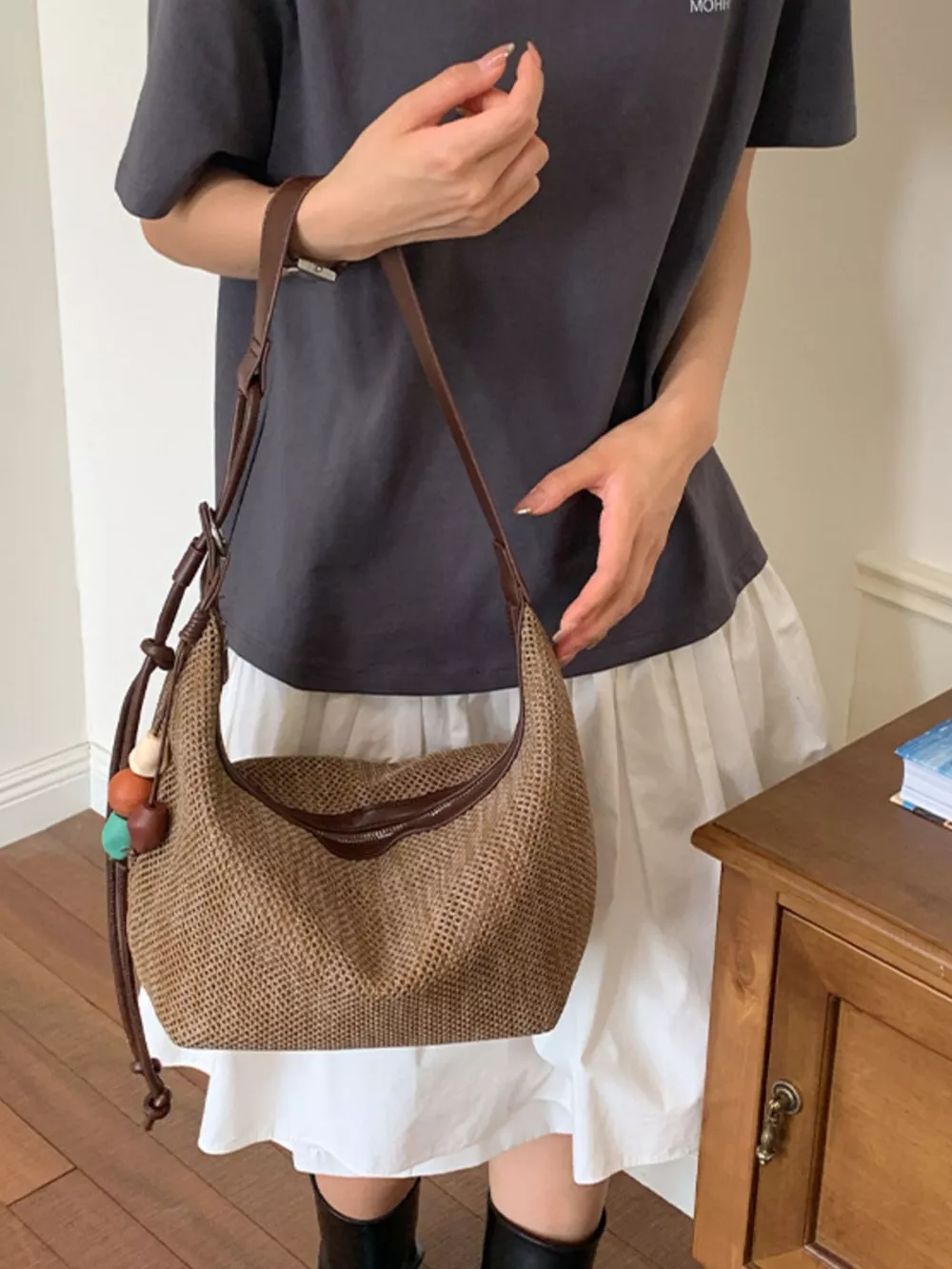 Adjustable Strap Shoulder Bag, image 8