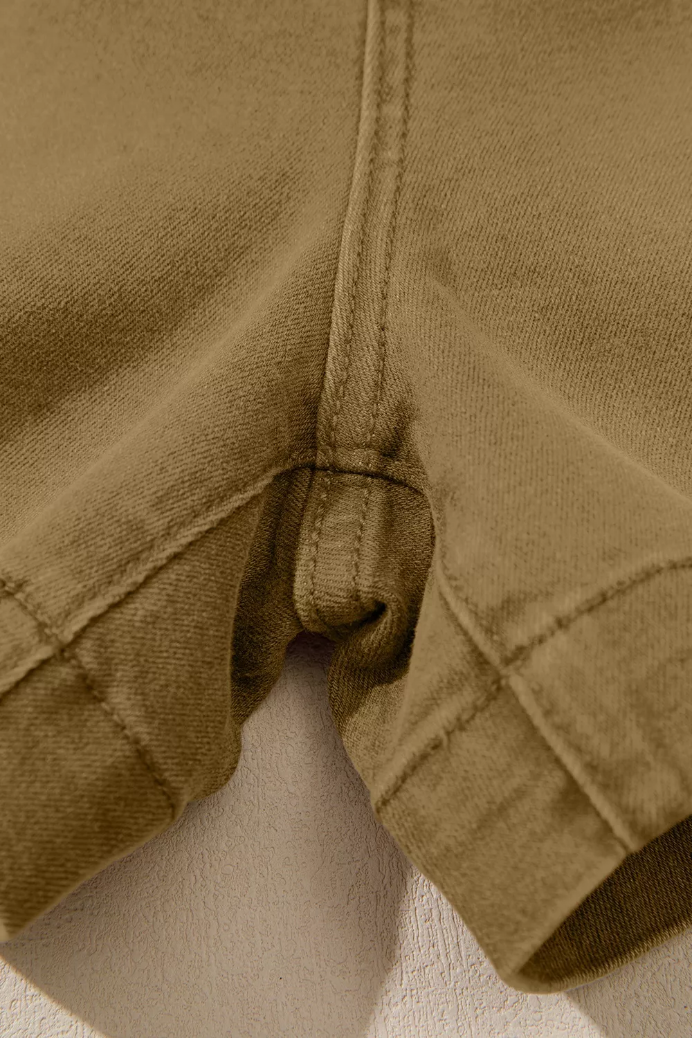 Contrast Arrow Detail Western Denim Shorts, image 9