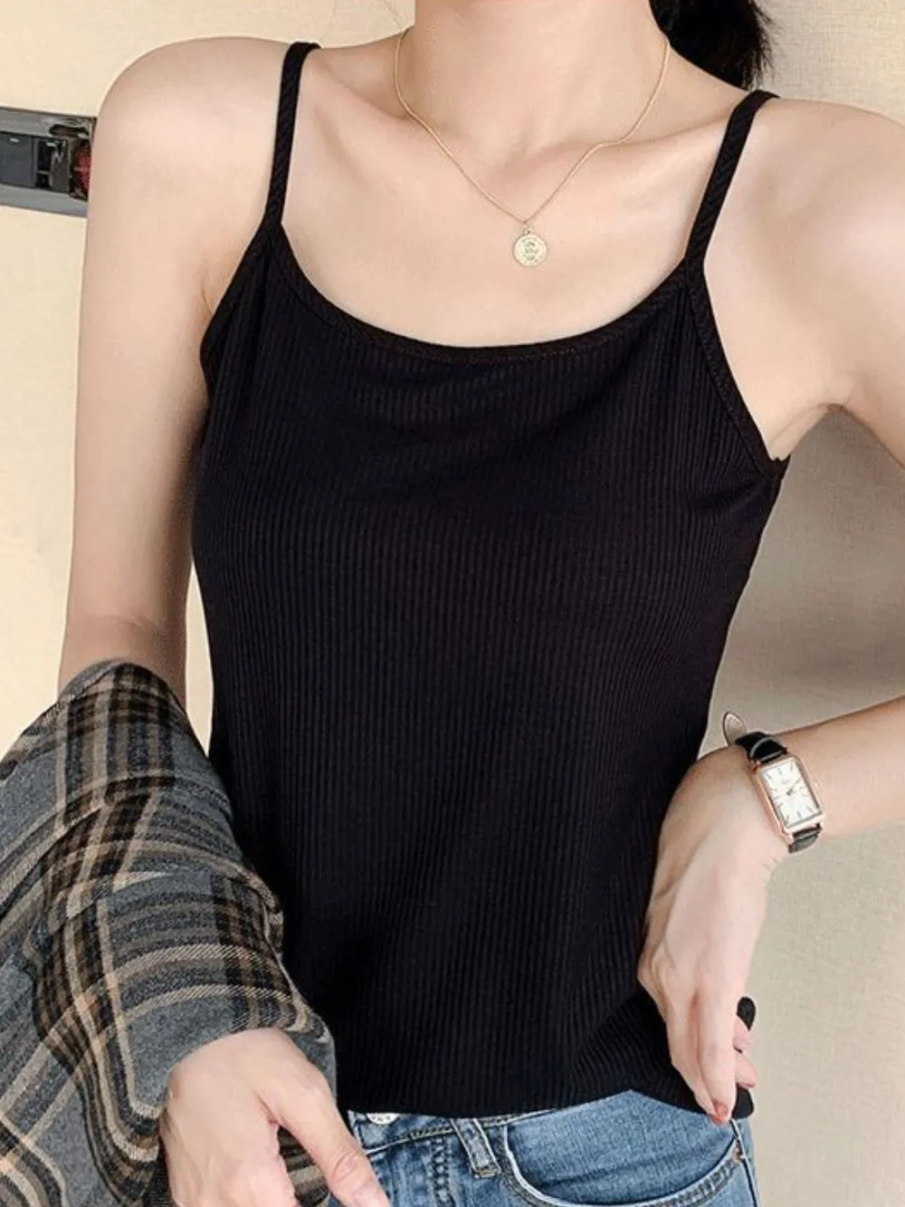 Plus Size Scoop Neck Cami Top, image 2