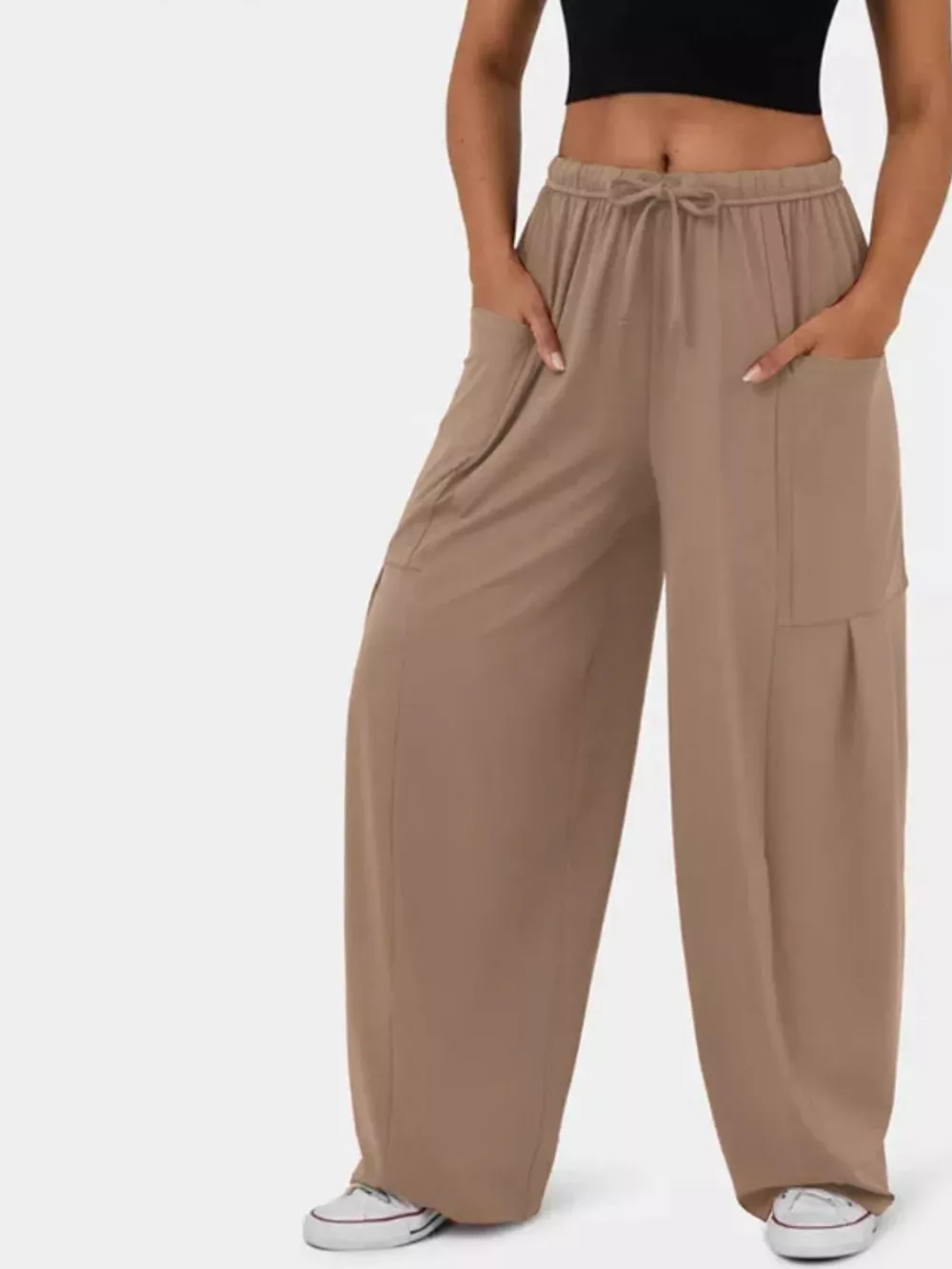 Relaxed Fit Drawstring Pants, image 5