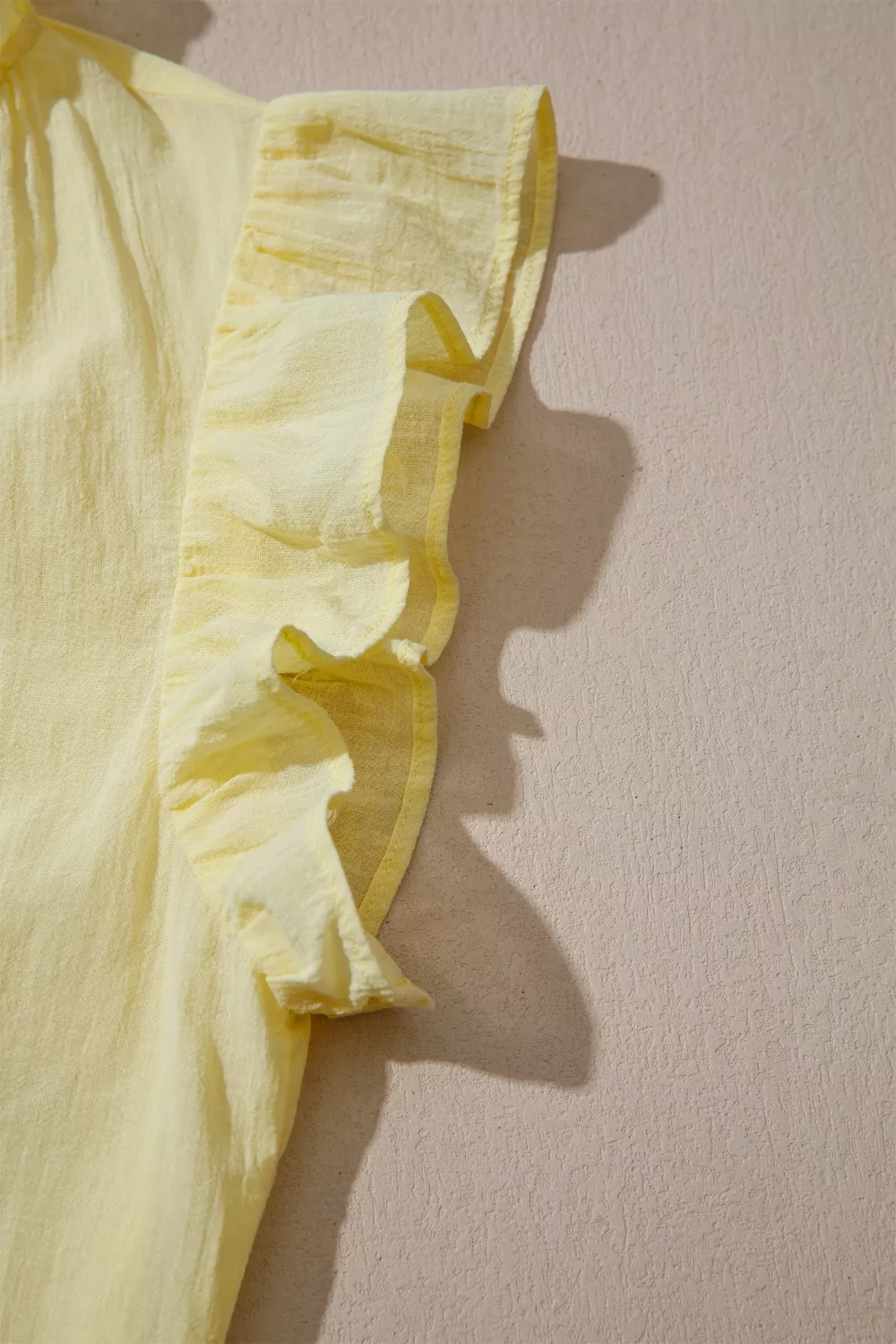 V Neck Ruffle Trim Sleeveless Shift Top, image 6