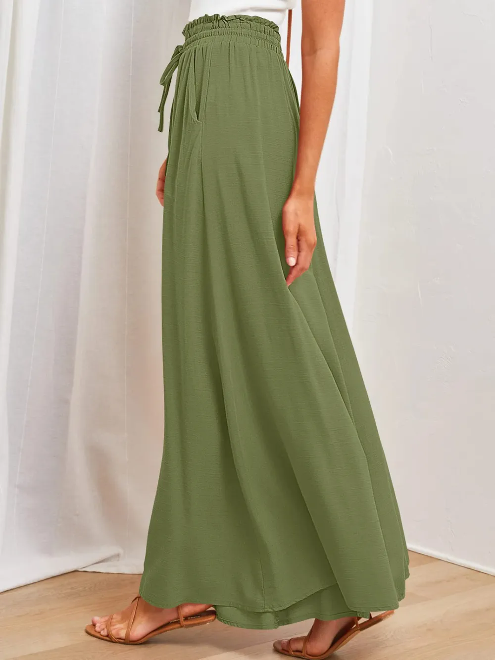 Wide Leg Pants with Pockets, image 8