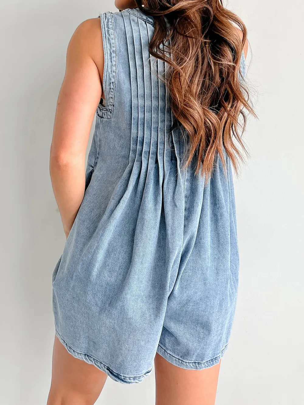 Tied Romper with Pockets, image 10