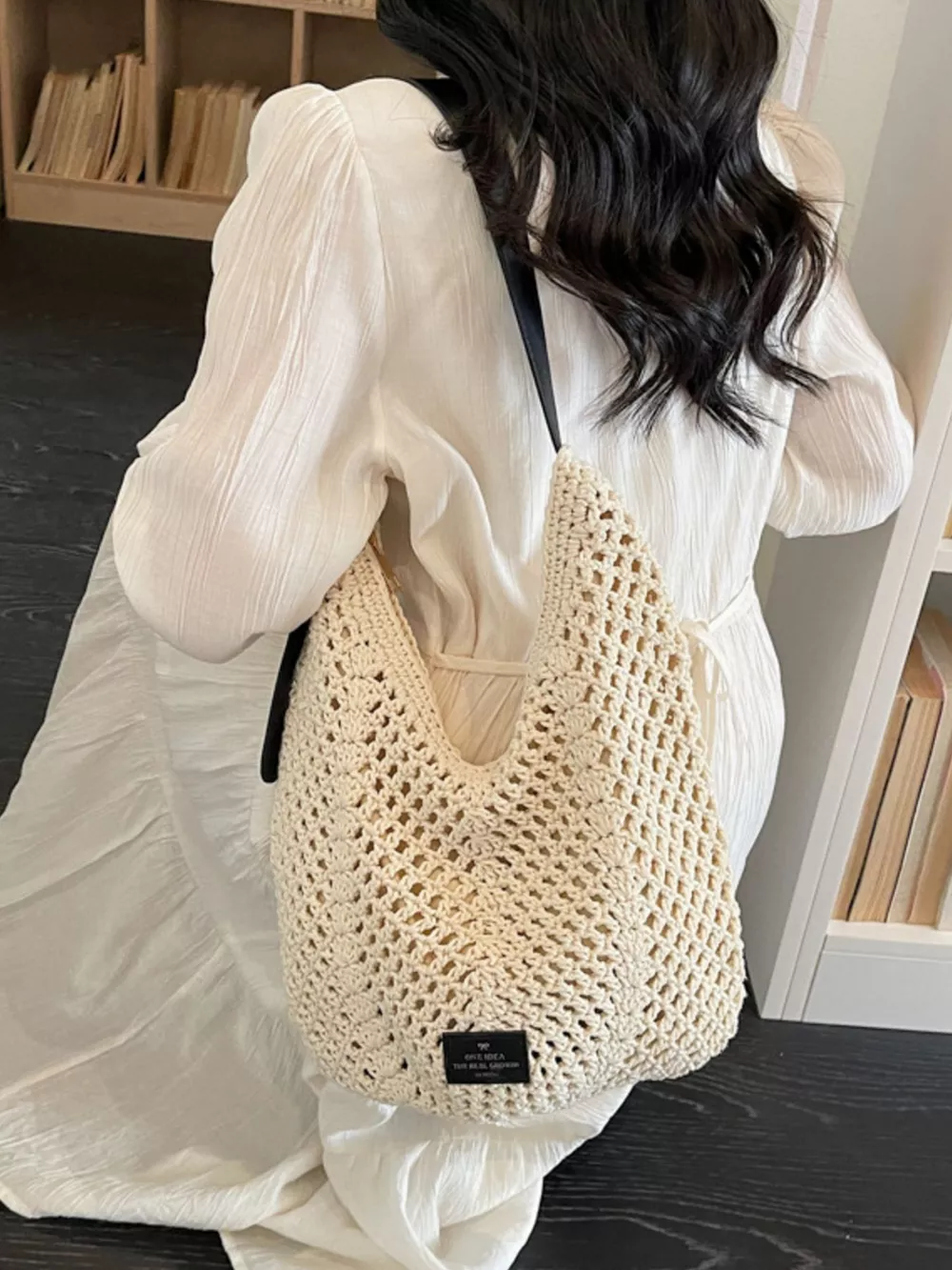 Boho Crochet Shoulder Bag, image 2