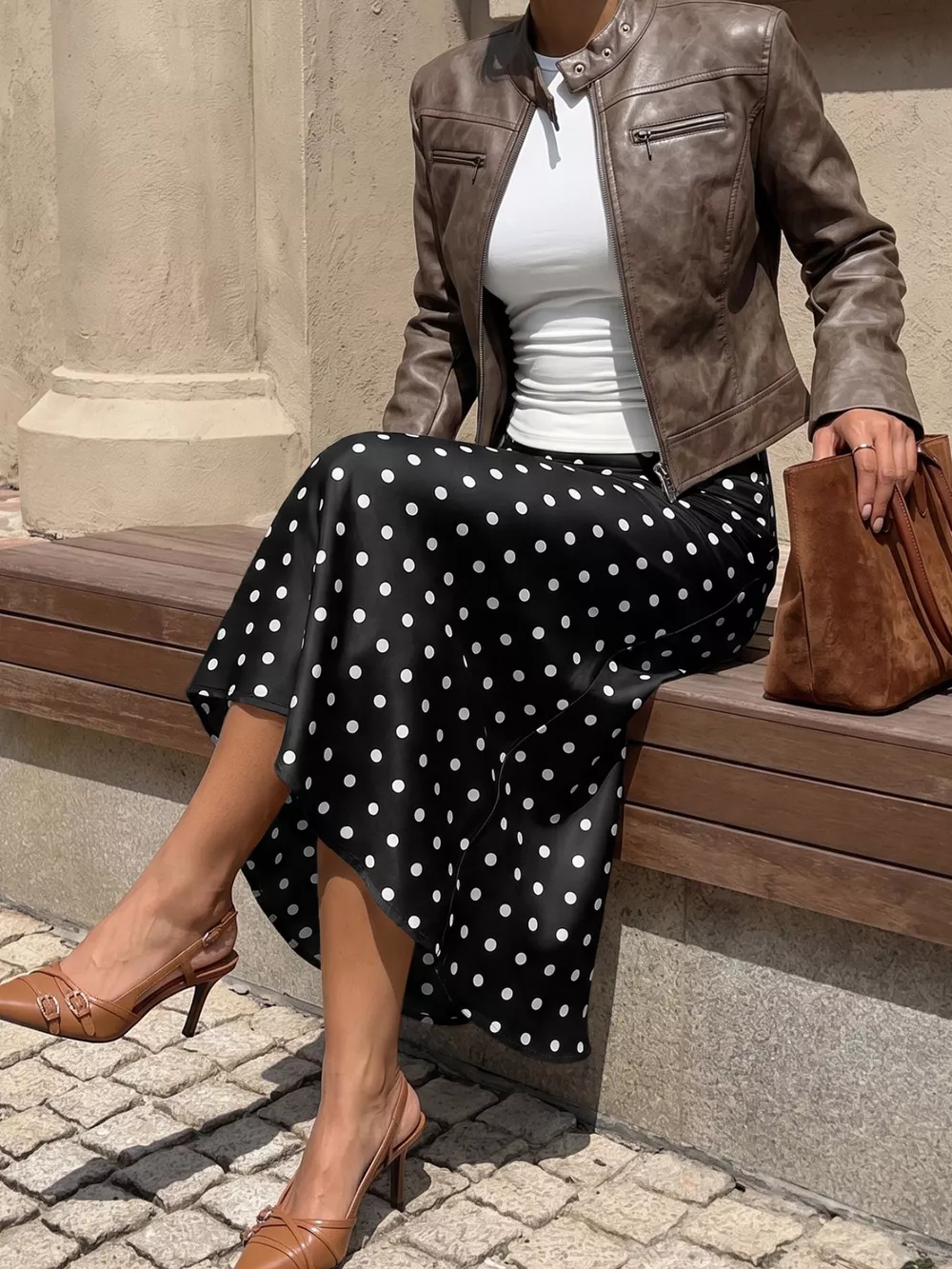Polka Dot Midi Skirt, image 17
