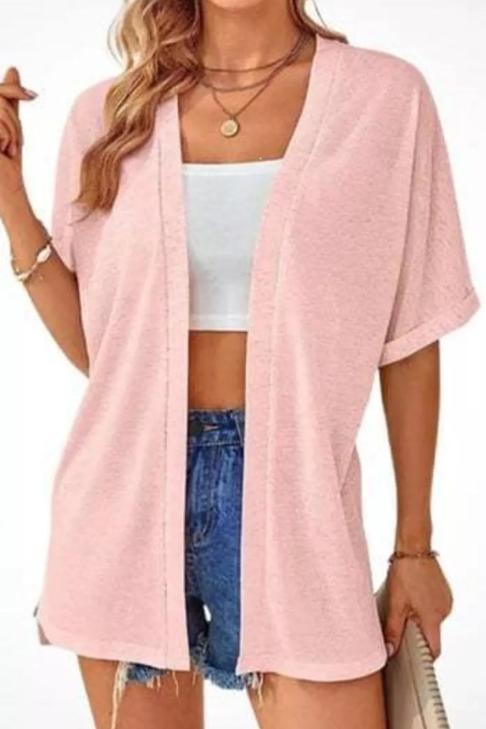 Side Sit Open Front Cardigan, image 5