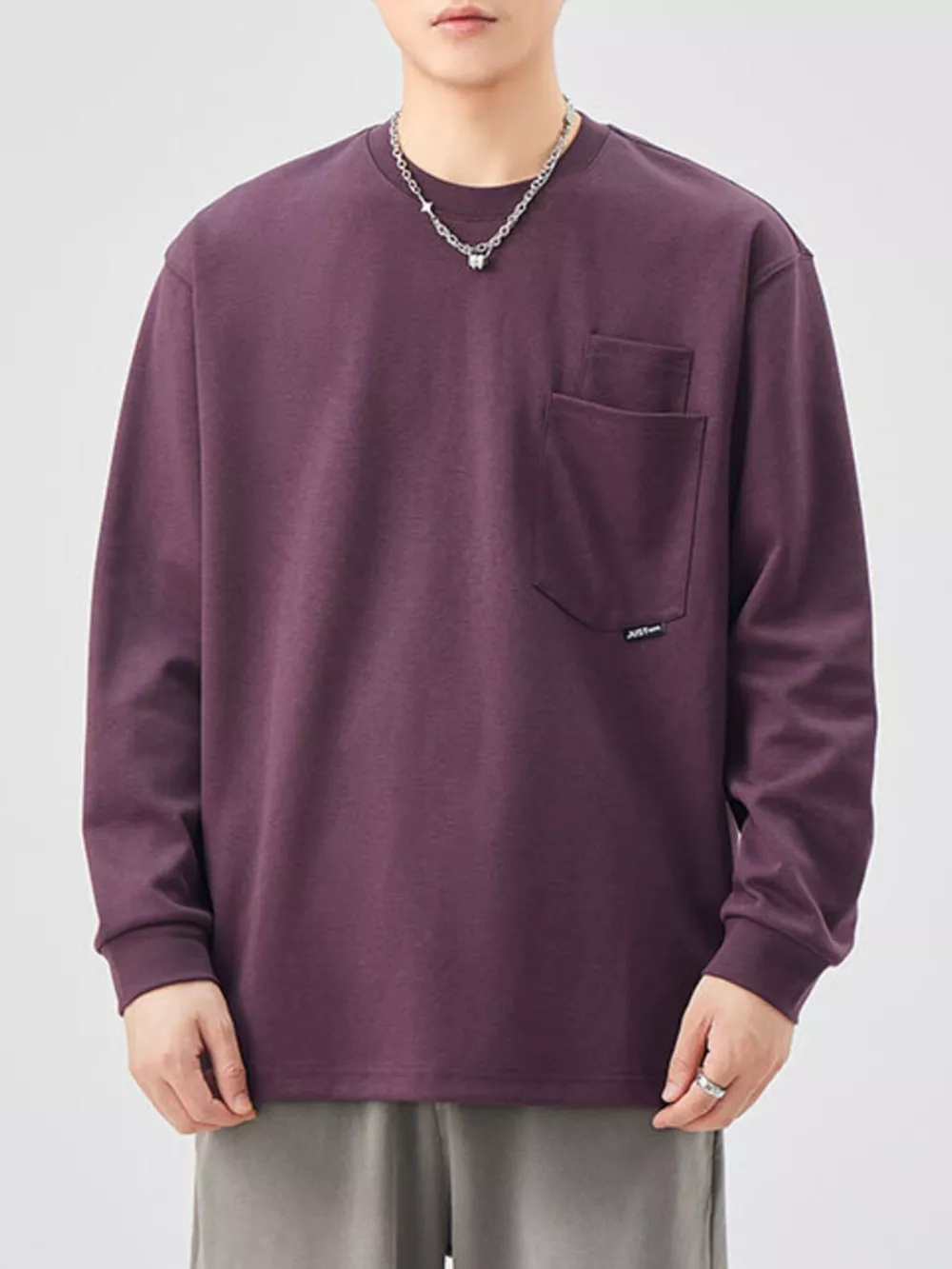 Men's Plus Size Casual Long Sleeve Sweatshirt, image 10