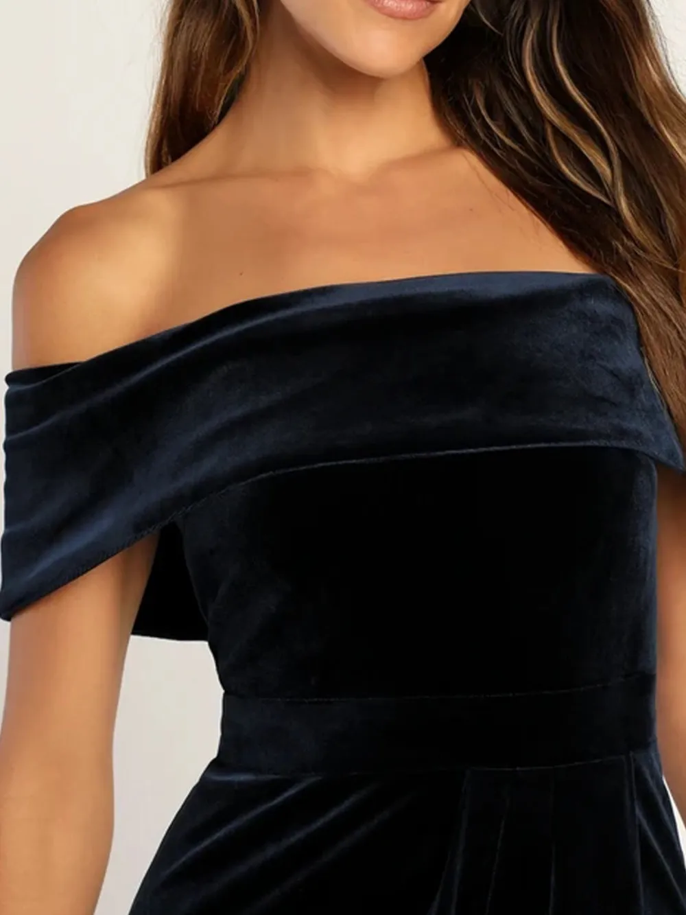 Off-Shoulder Wrap Dress with Side Slit, image 13