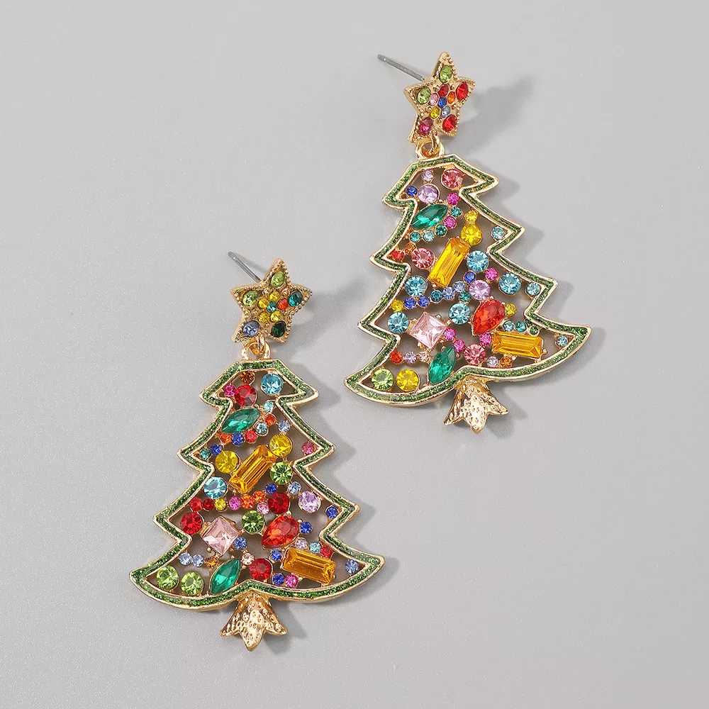 Christmas Tree Dangle Earrings, image 10
