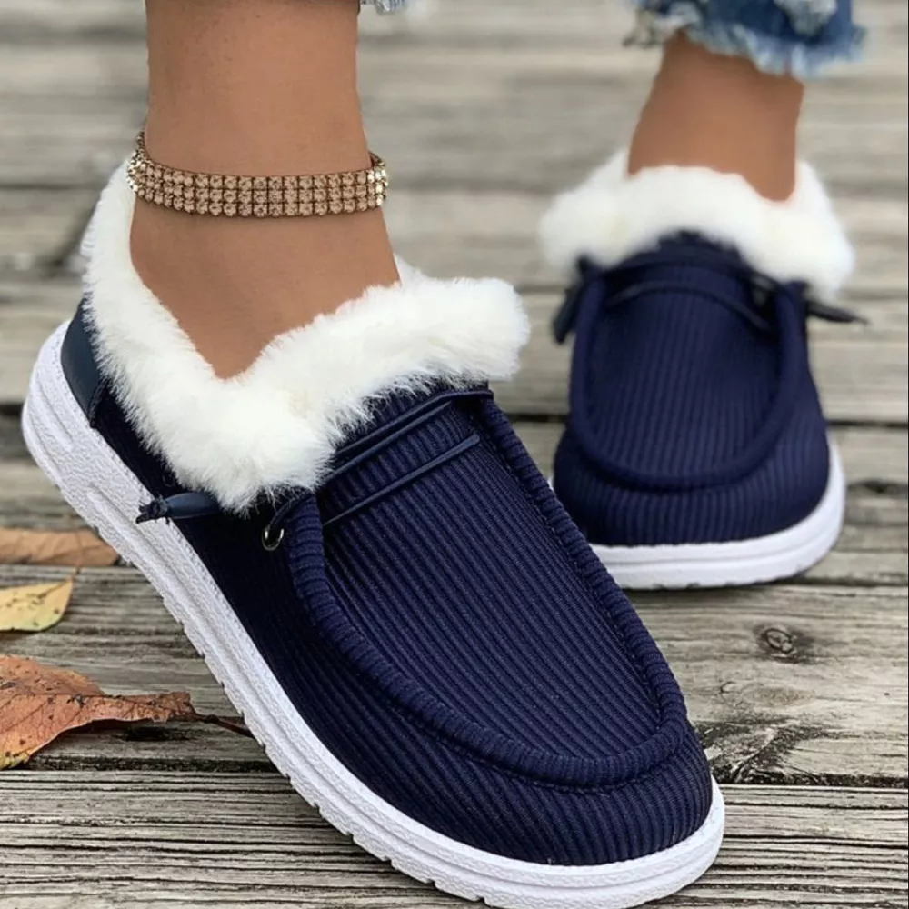 Cozy Plush-Lined Flats Slip-Ons, image 7