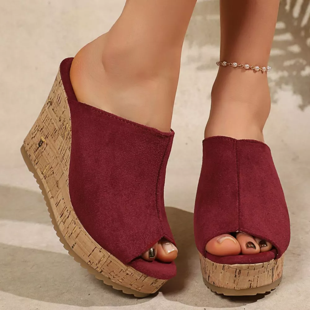 Open Toe Wedge Sandals, image 8