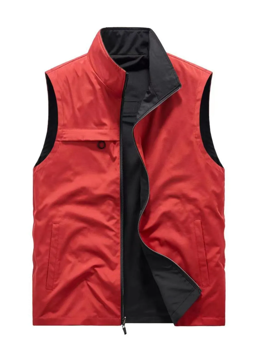 Men's Plus Size Zip Up Vest, image 5