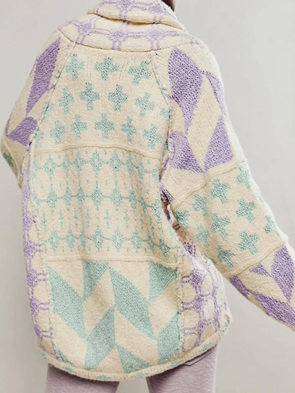 Collared Neck Long Sleeve Cardigan, image 15