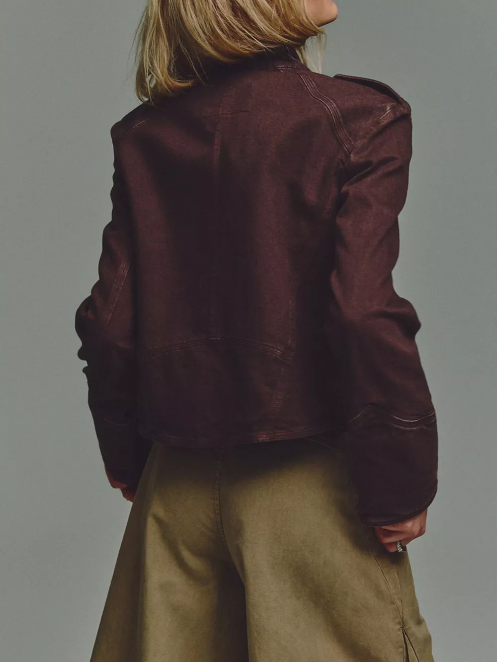 Decorative Button Cropped Jacket, image 7