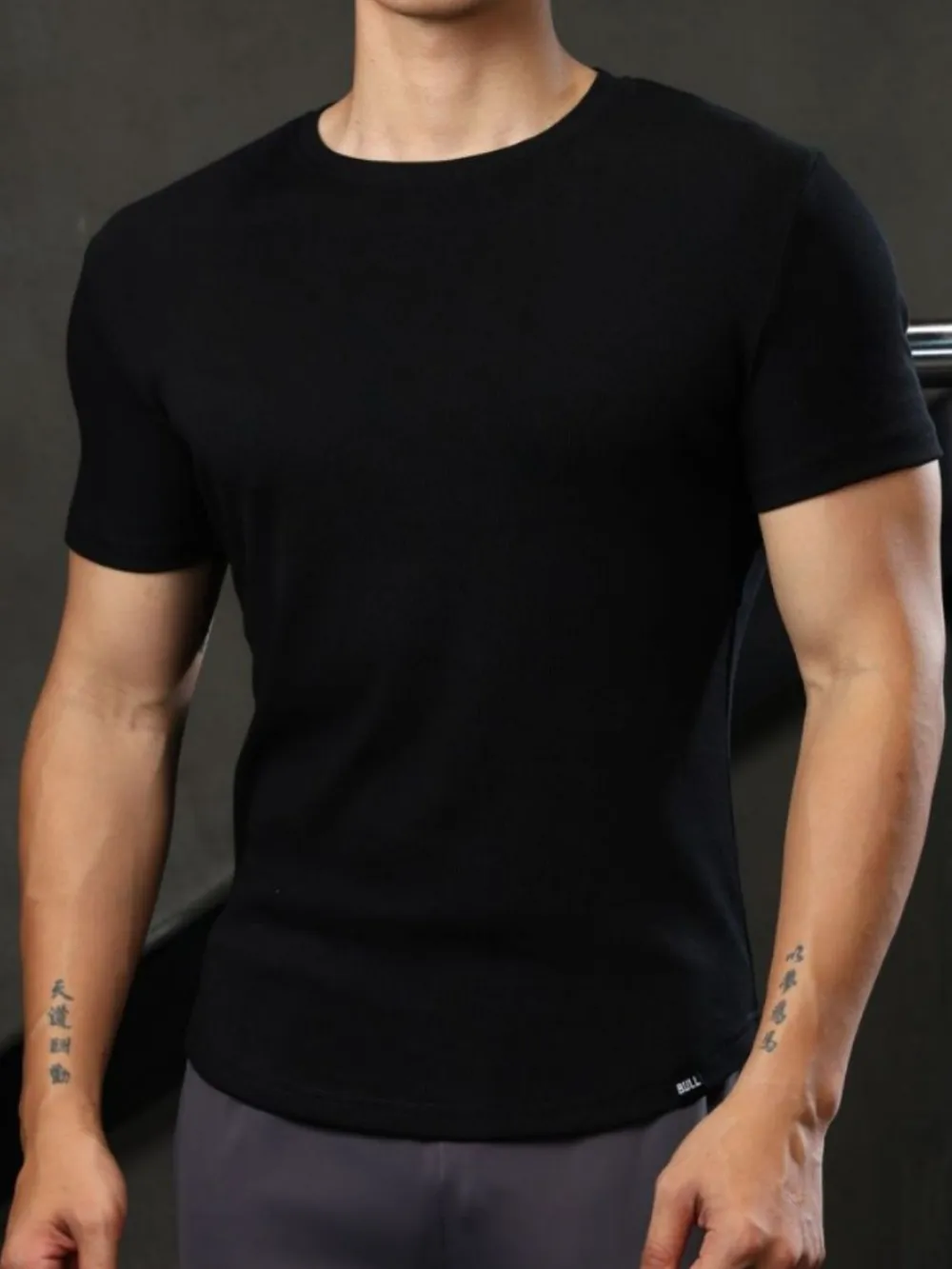 Men's Plus Size Round Neck Short Sleeve T-Shirt