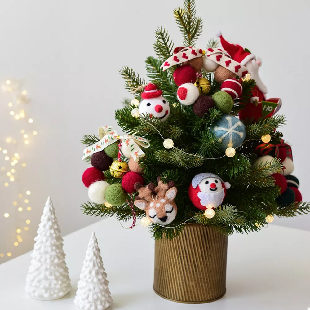 Christmas Felt Ball Garland Ornament, image 3