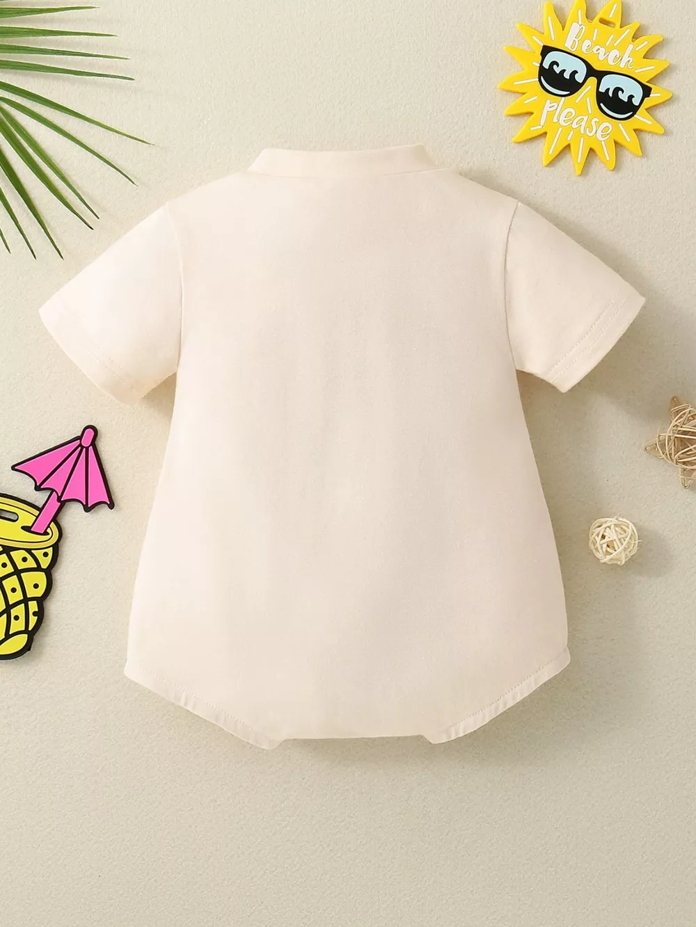 Children's Dad's Little Dude Graphic Short Sleeve One-Piece, image 4