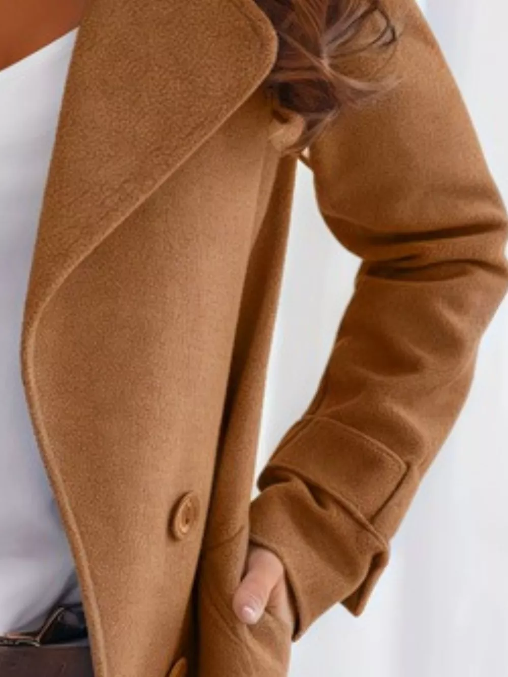 Double-Breasted Long Trench Outerwear, image 2