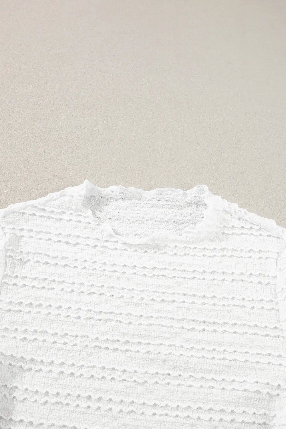 Long Sleeve Jacquard Slim Top, image 3