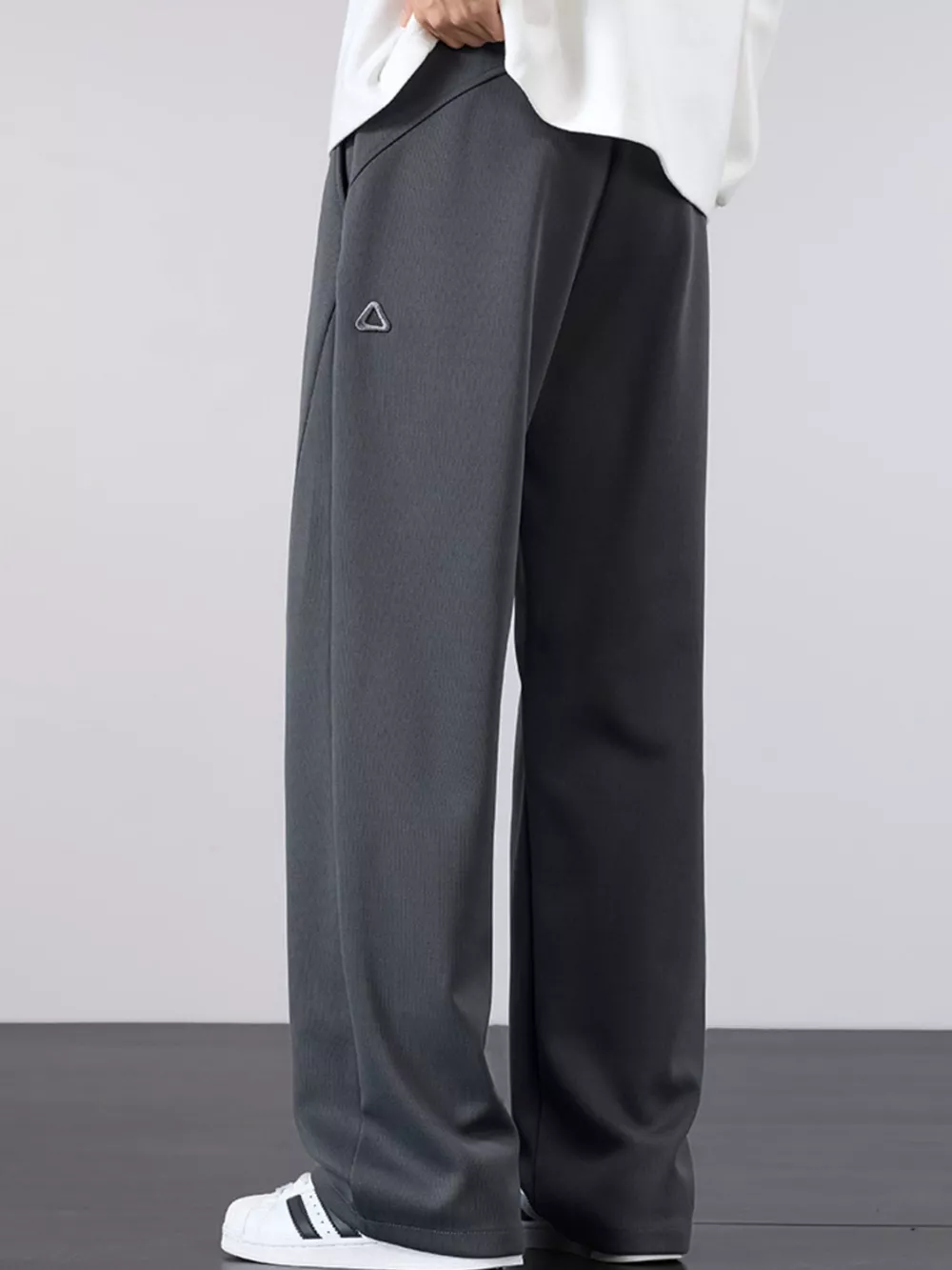 Men's Plus Size Casual Drawstring Wide Leg Pants, image 6