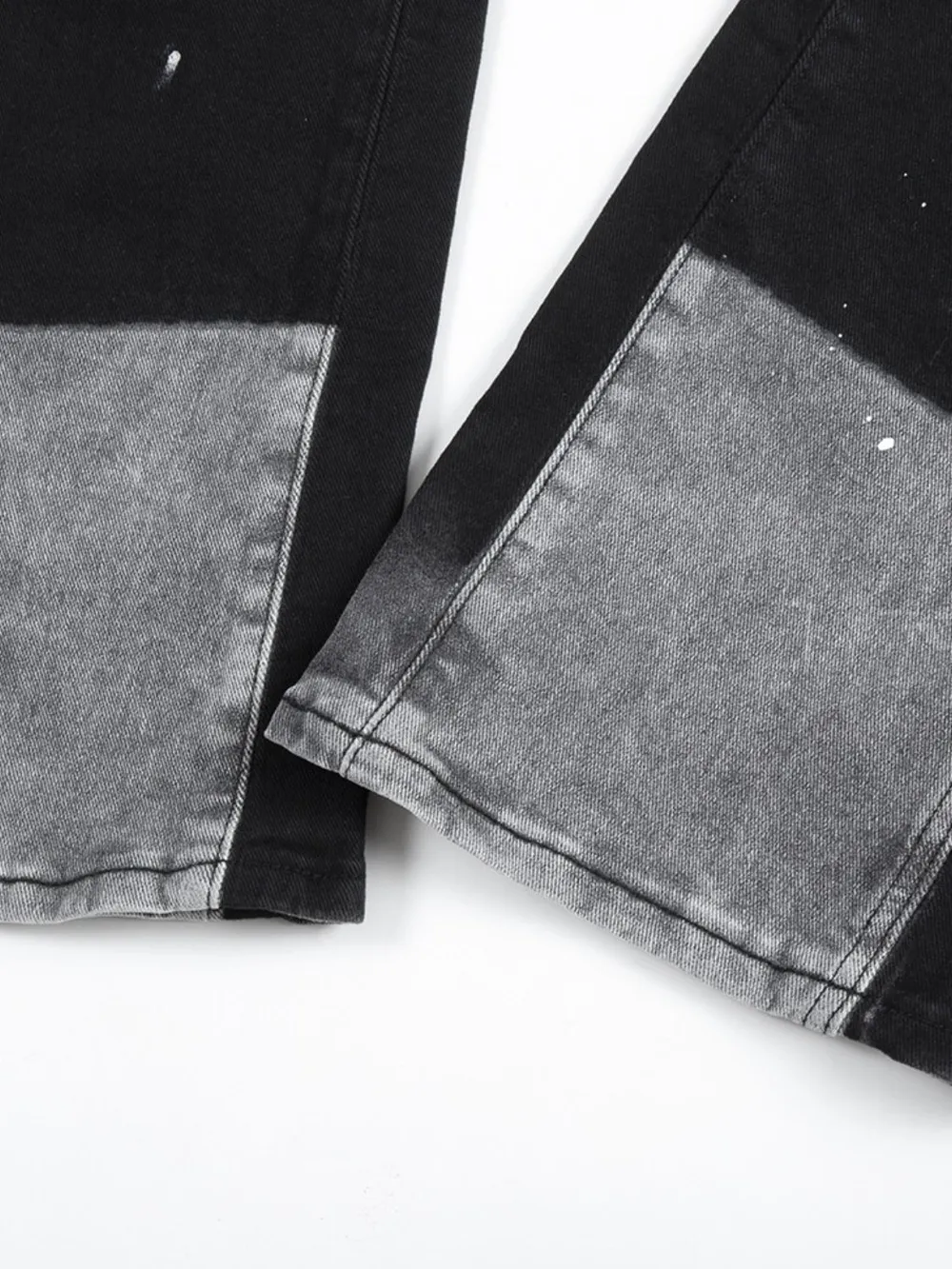 Men's Contrast Washed Bootcut Jeans, image 4