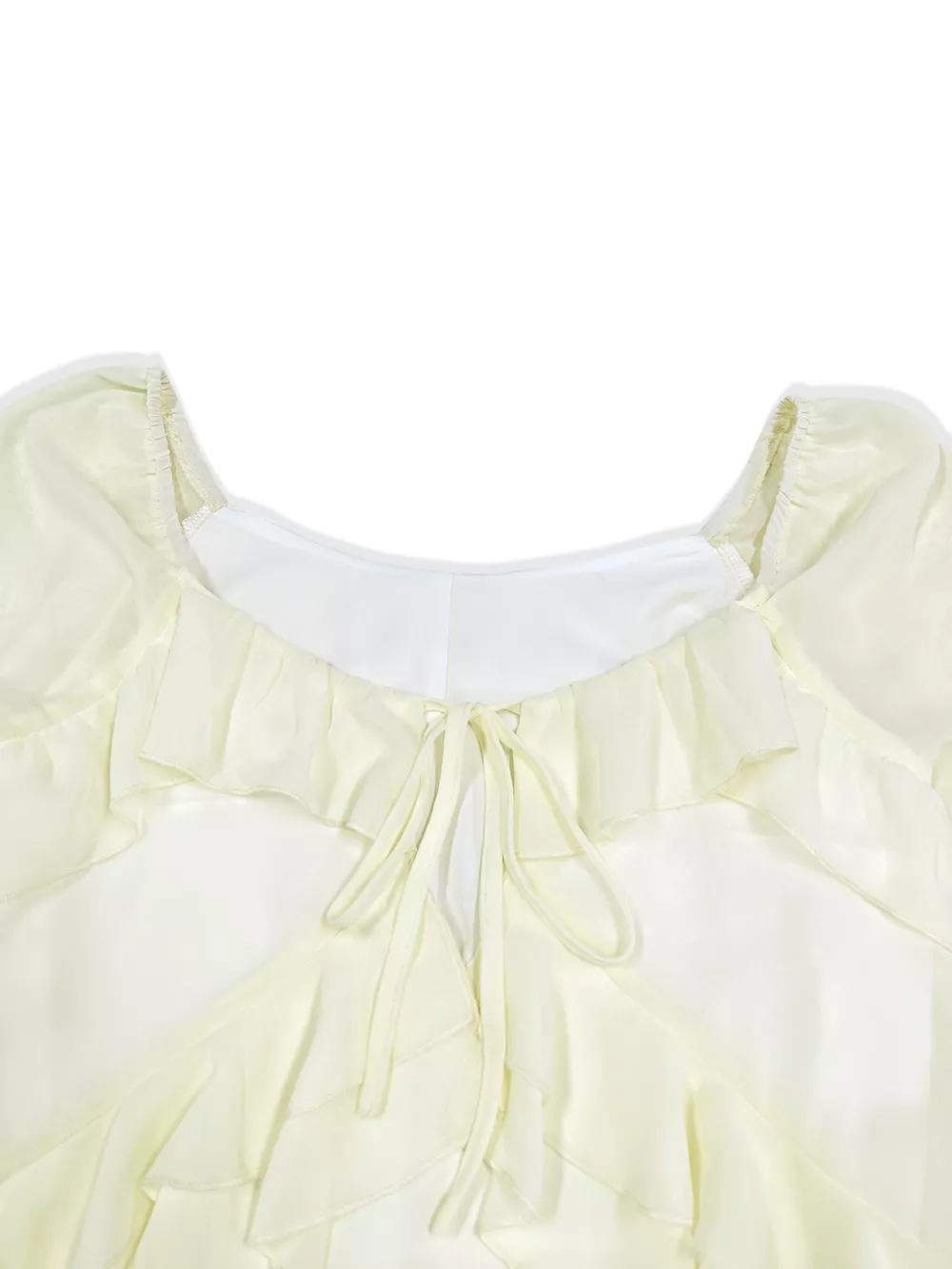 Ruffle Trimmed Long Sleeve Mini Dress, image 5