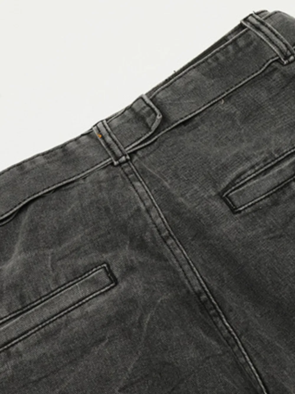 Men's Washed Wide-Leg Baggy Jeans, image 6
