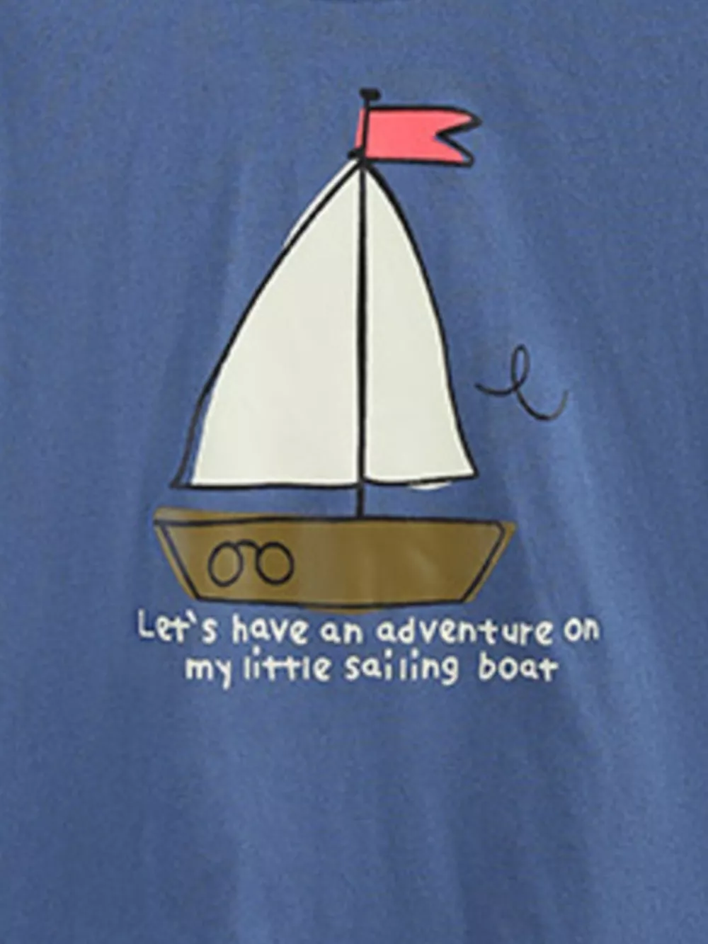 Children's Sailboat Graphic Tee and Striped Shorts Set, image 4