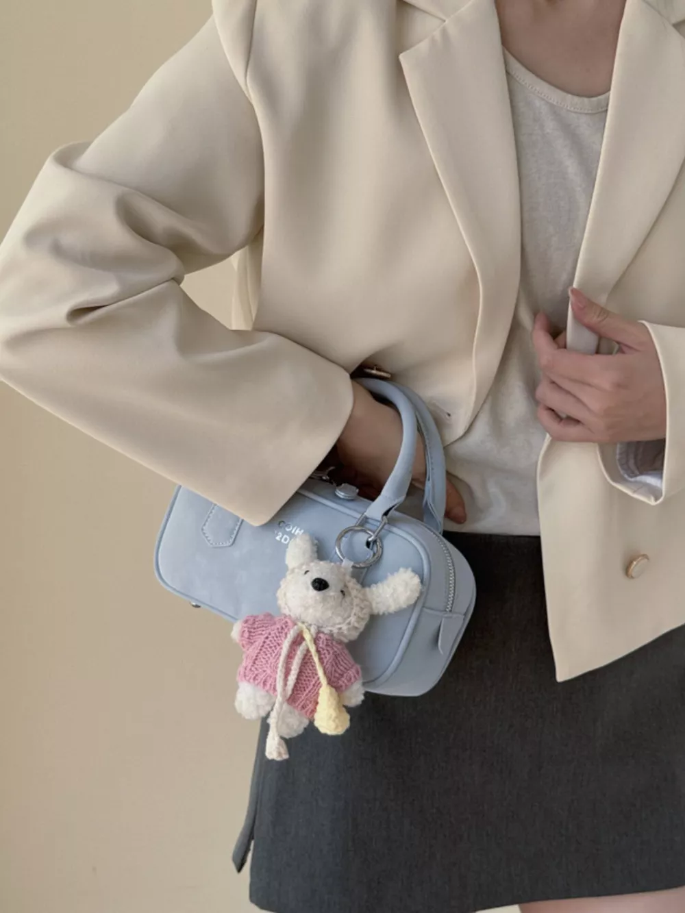 Top Handle Barrel Handbag, image 4