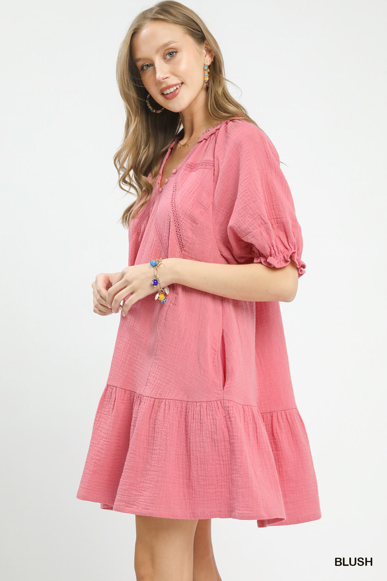 Cotton Gauze Mini Dress, image 4