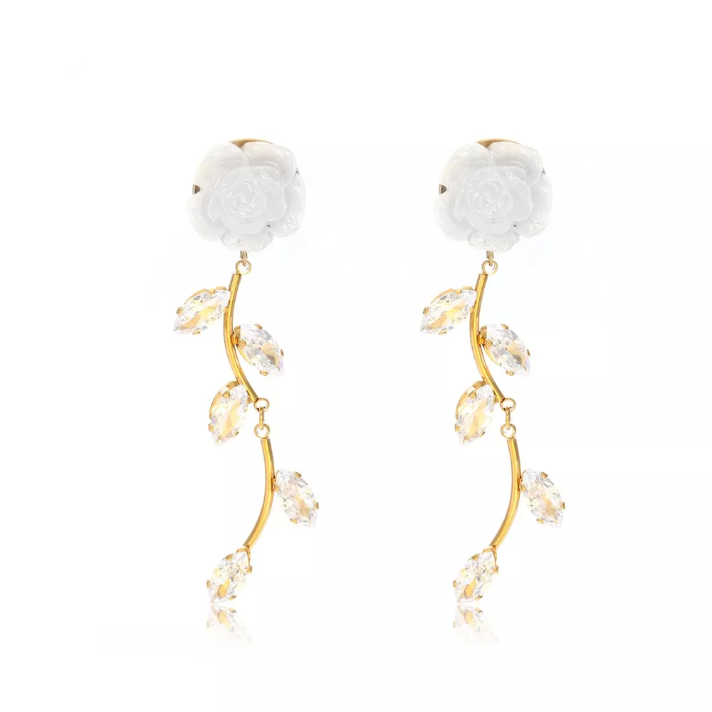 Flower Drop Earrings, image 5