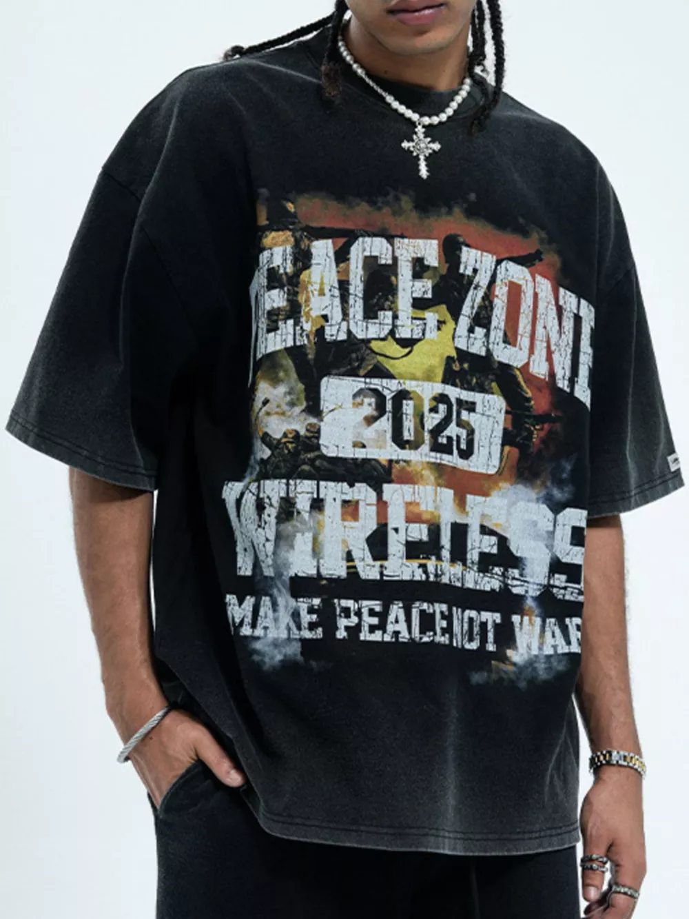 Men's Plus Size Round Neck Short Sleeve T-Shirt