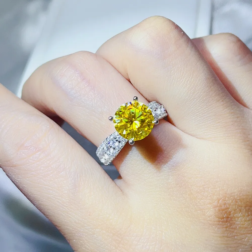 3 Carat Moissanite 925 Sterling Silver Ring, image 5