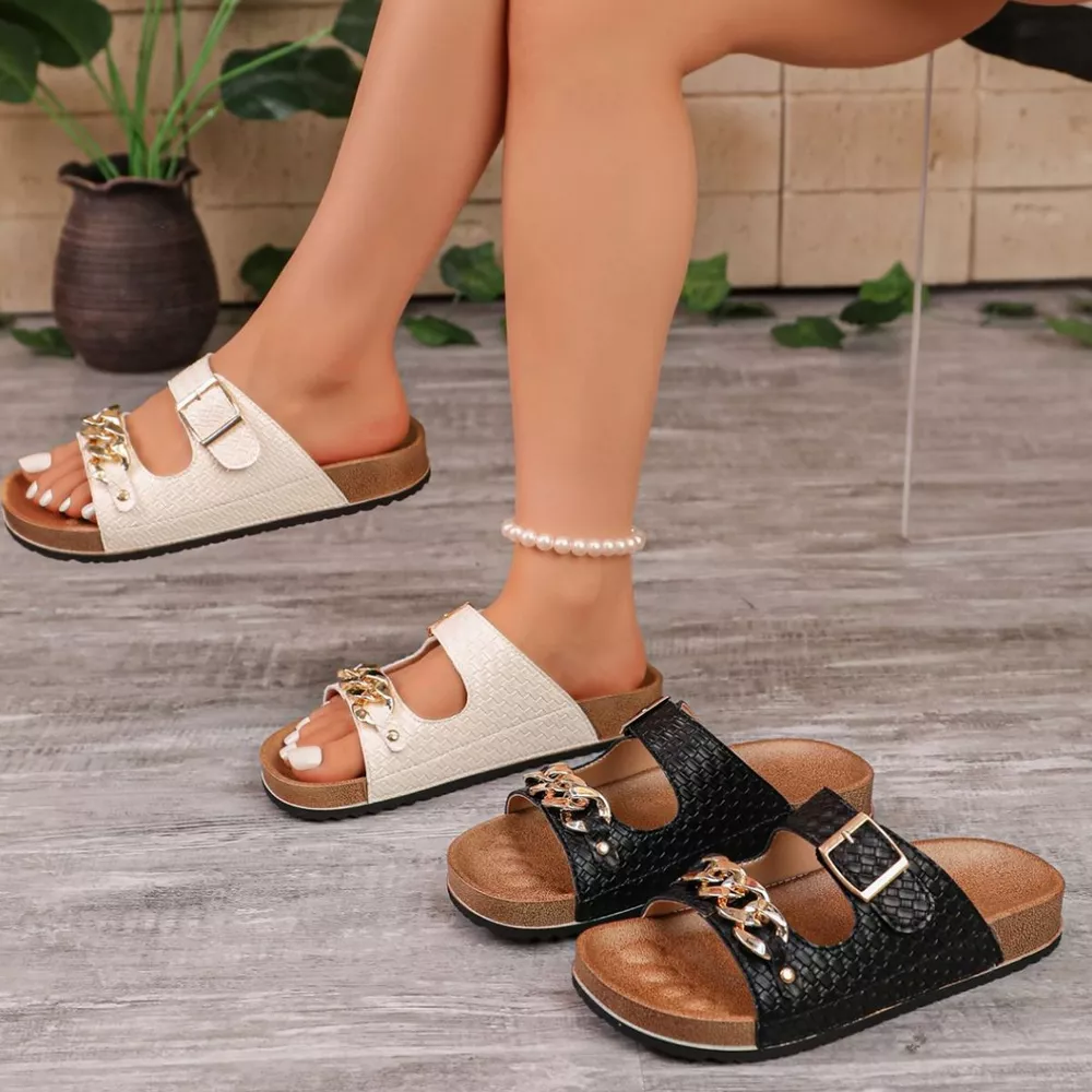 Woven Open Toe Sandals, image 2