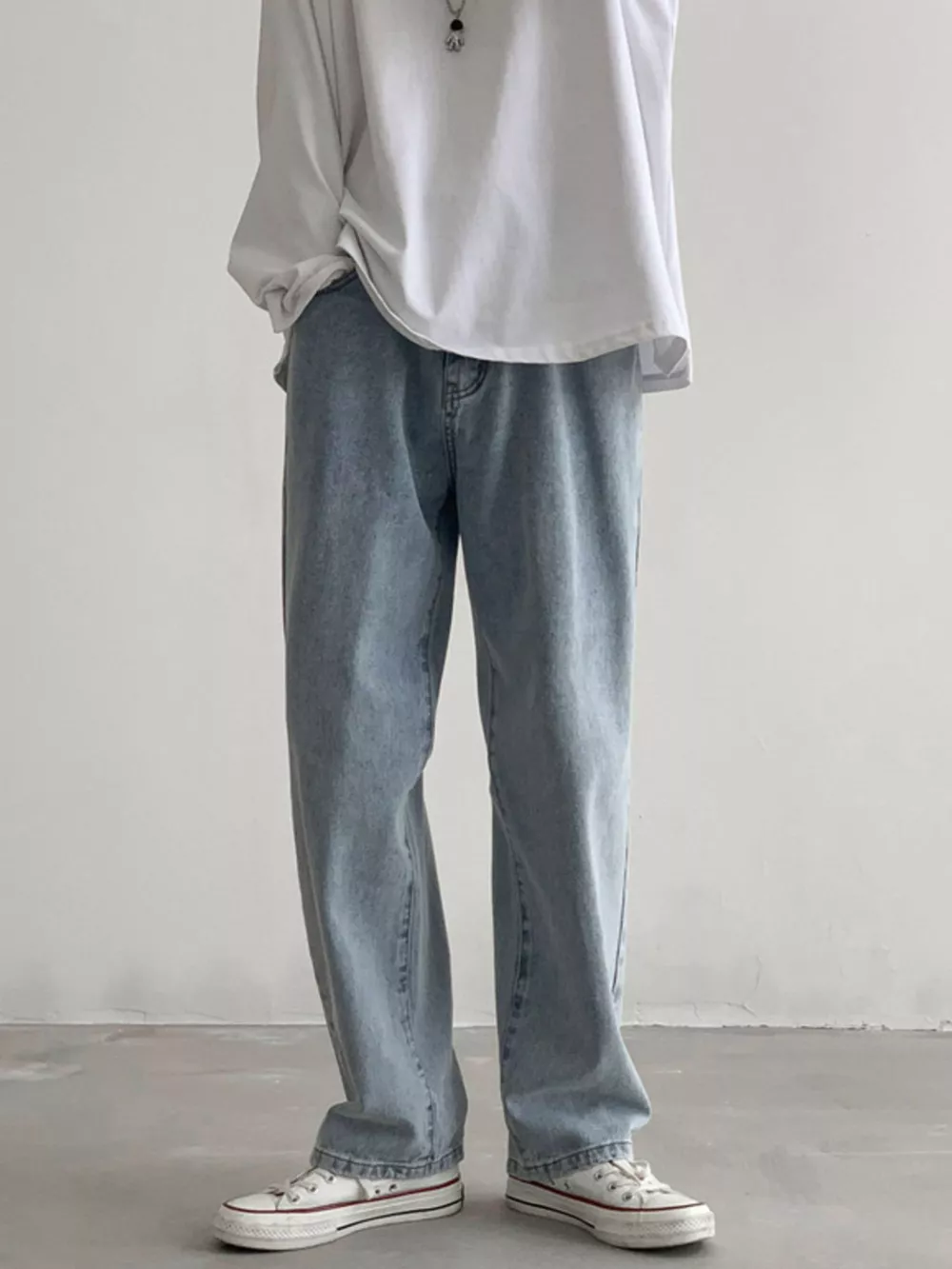 Men's Wash Loose Fit Jeans