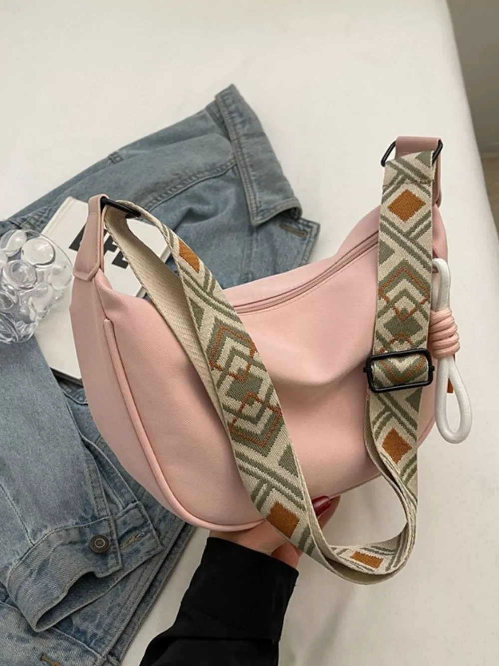 Woven Strap Crossbody Bag, image 4
