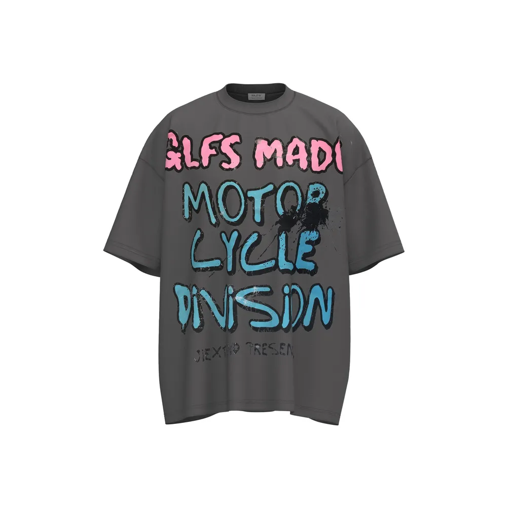 Men's Letter Graphic Round Neck Short Sleeve T-Shirt