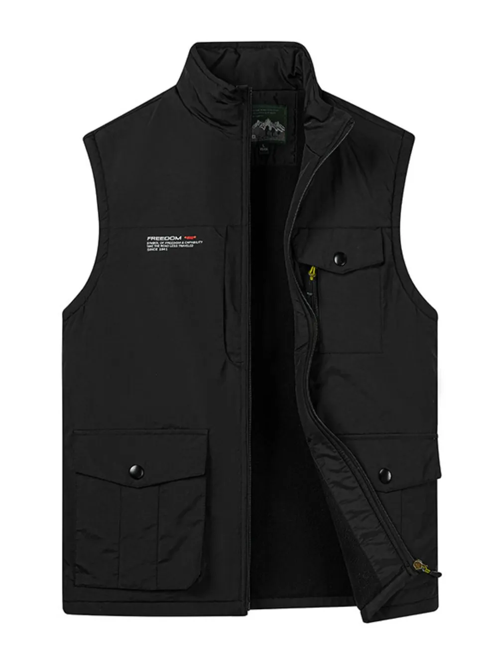 Men's Plus Size Zip Up Vest, image 3