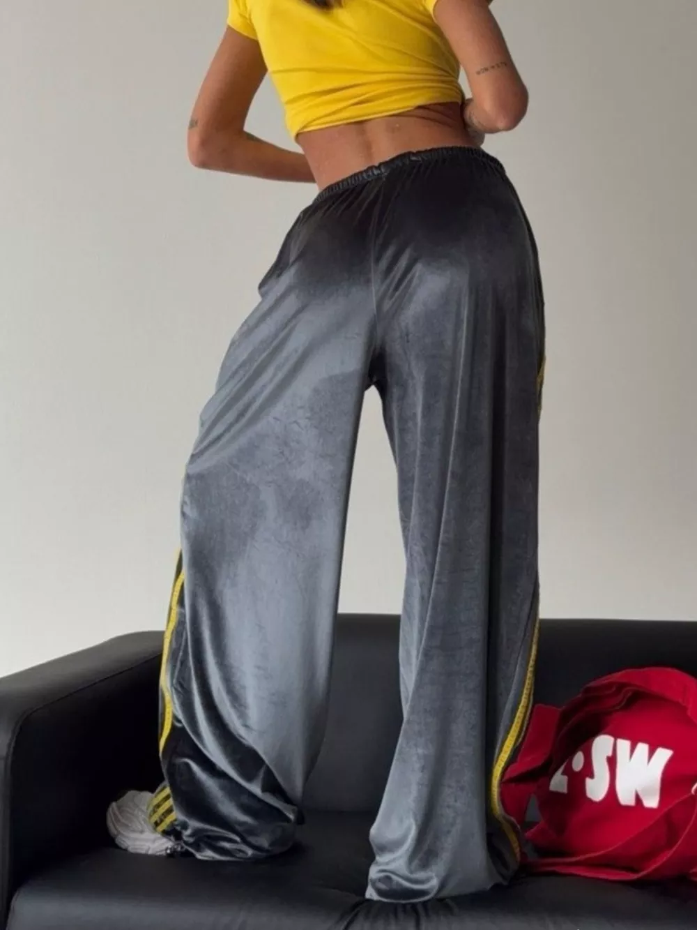 Velvet Wide-Leg Pants, image 27